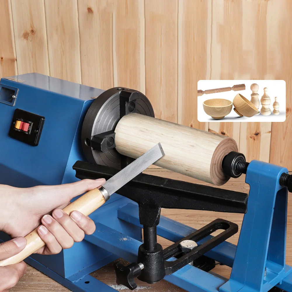 550w Woodworking Lathe Multifunctional Household Type DIY Woodworking Lathe Adjustable Speed Wood Turning Machine