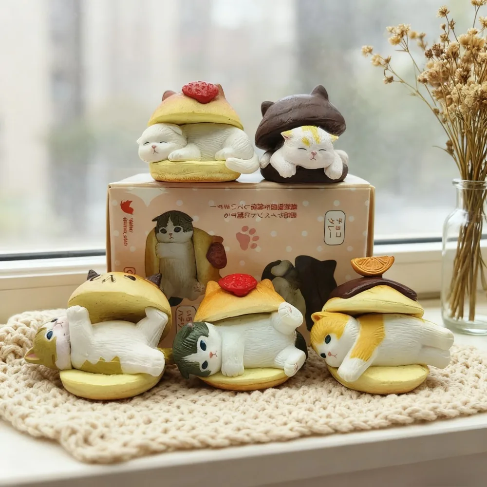 

Mofusand Cat гамбургер слепая коробка декор приборной панели автомобиля домашний настольный орнамент Kawaii животное Коллекционная фигурка игрушка для детей подарки