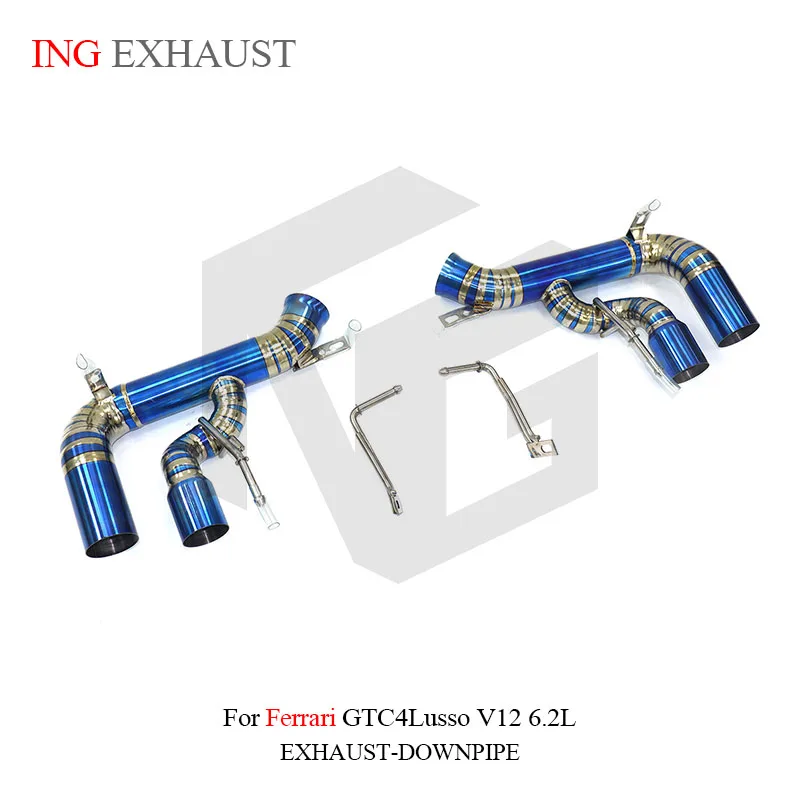

ING Titanium Alloy Catback for Ferrari GTC4 Lusso V12 6.2L no Valve Muffler Car Accessories Engine Performance Exhaust System