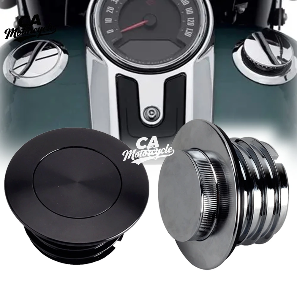 Bouchon de réservoir d'huile de moto en aluminium, montage encastré, pour Harley M8 Softail Heritage Classic FLHC FLHCS Low Rider FXLR FXLRS 2018-21