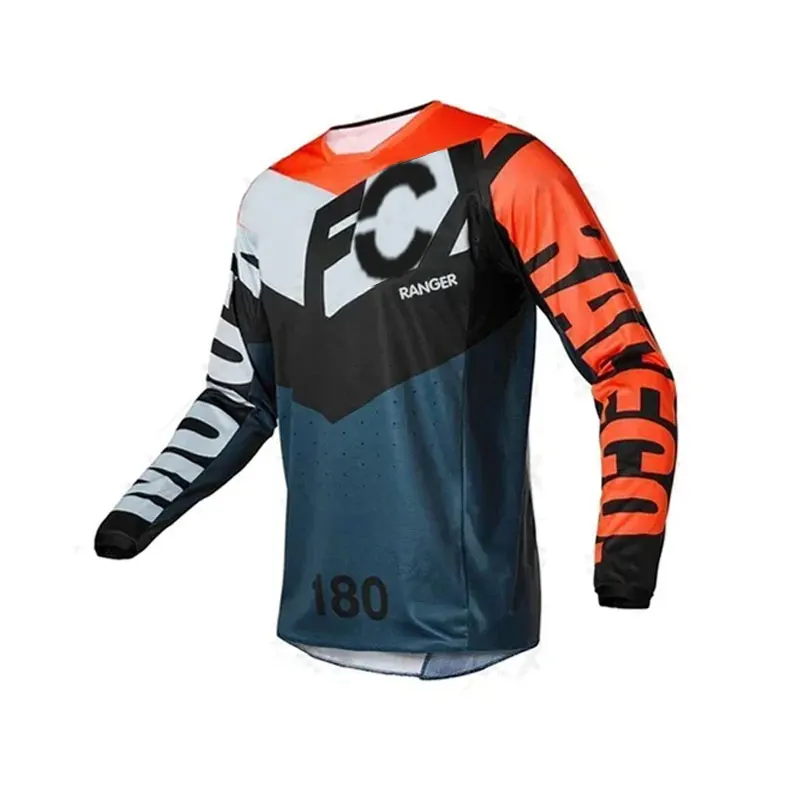 2025 Enduro vtt cyclisme manches cyclisme maillot descente chemise Camiseta Motocross T-shirt Mx VTT vêtements FCX vtt maillot