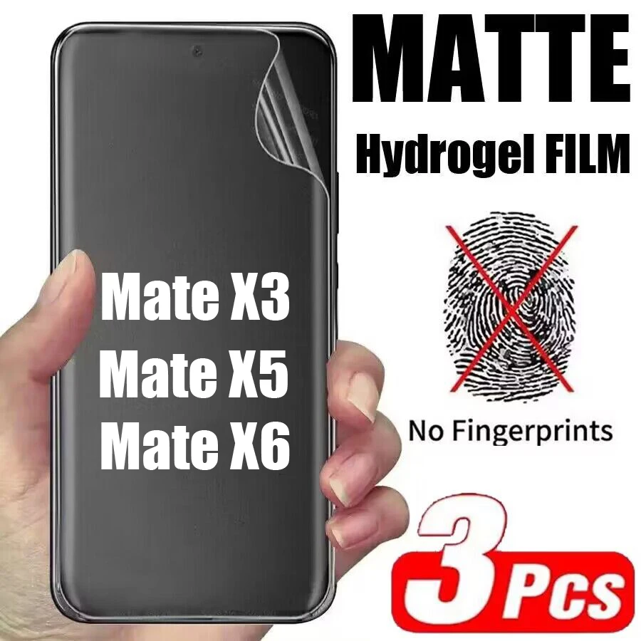 3PCS Matte Hydrogel Film for Huawei Mate X6 Screen Protector for Huawei Mate X3 X5 Soft Front Protective Film Not Glass