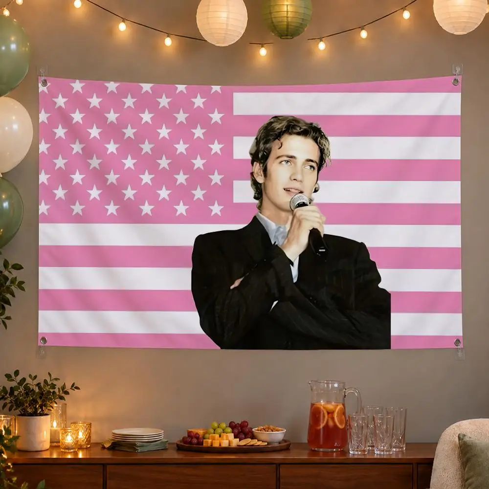 Trending Celebrity Hayden Christensen Flags Wall Hanging Banner Indoor Outdoor Party Home Wall Decor Backdrop