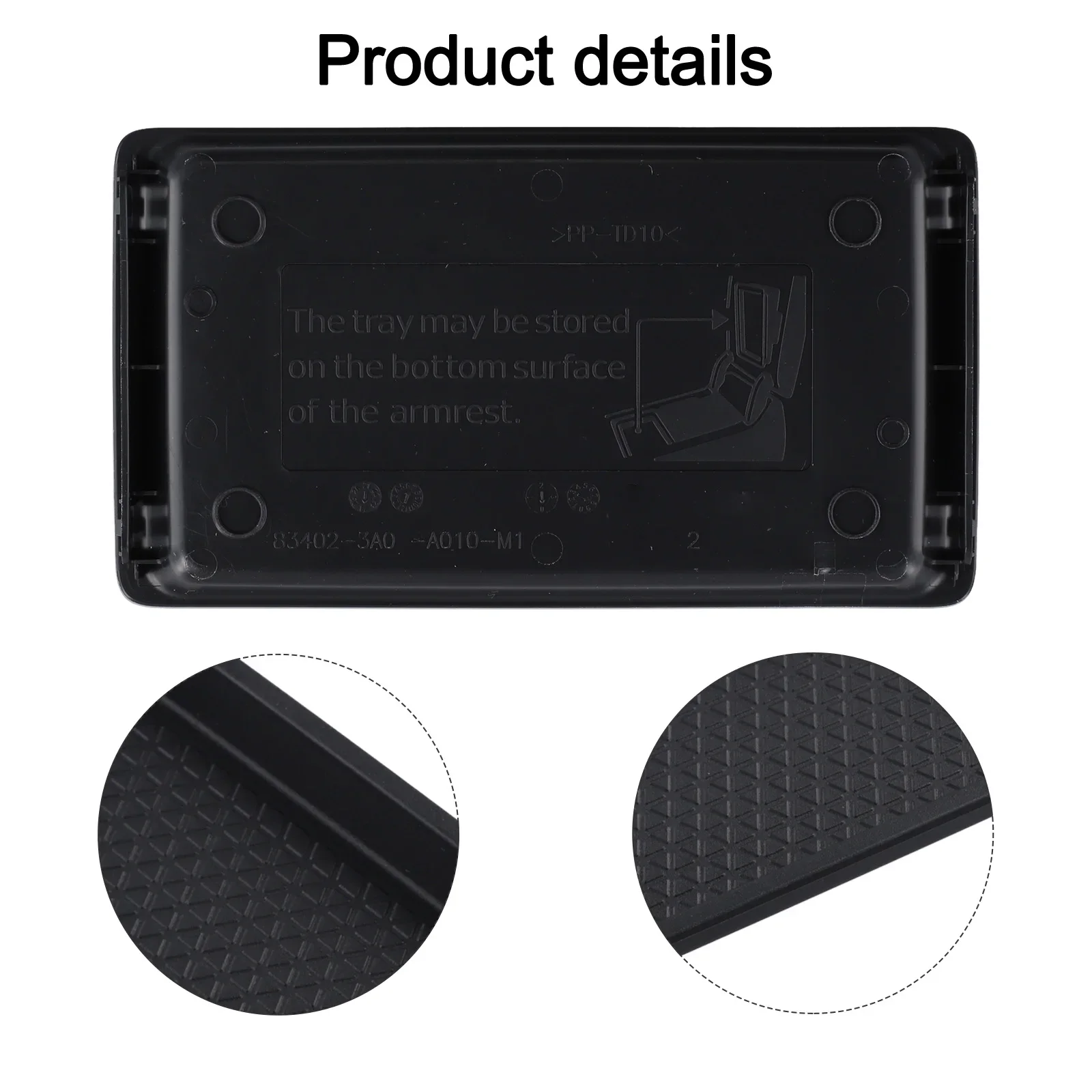 

Practical For Honda For CRV 2023-2024 Center Console Tray High Quality Hote Sale Professional Replacement Black