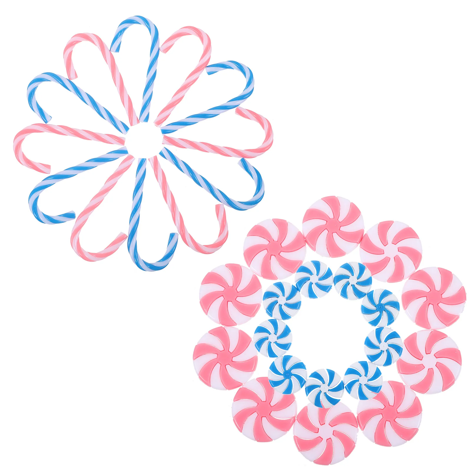 

40Pcs Christmas Candy Cane Pendant Hanging Decorations Colorful Xmas Tree Ornaments Party Decor Candy Decoration Christmas