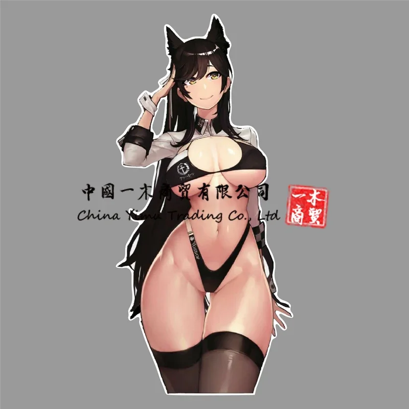 Side Door Sticker Azur Lane Atago Sticker Hentai Big Boobs Anime Girl Waifu Decal