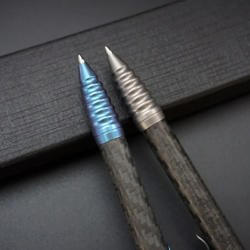 EDC Titanium Alloy+Carbon Fiber Tactical Pen Multi functional Outdoor Tool Writing Pen Signature Pen High end Fashion Gift view 5