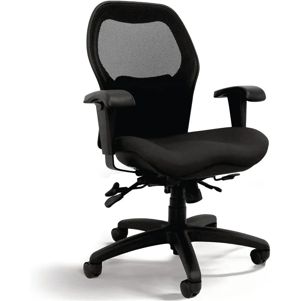 

ergonomic mid-back office chair with ultra-soft seat and comfortable back support
