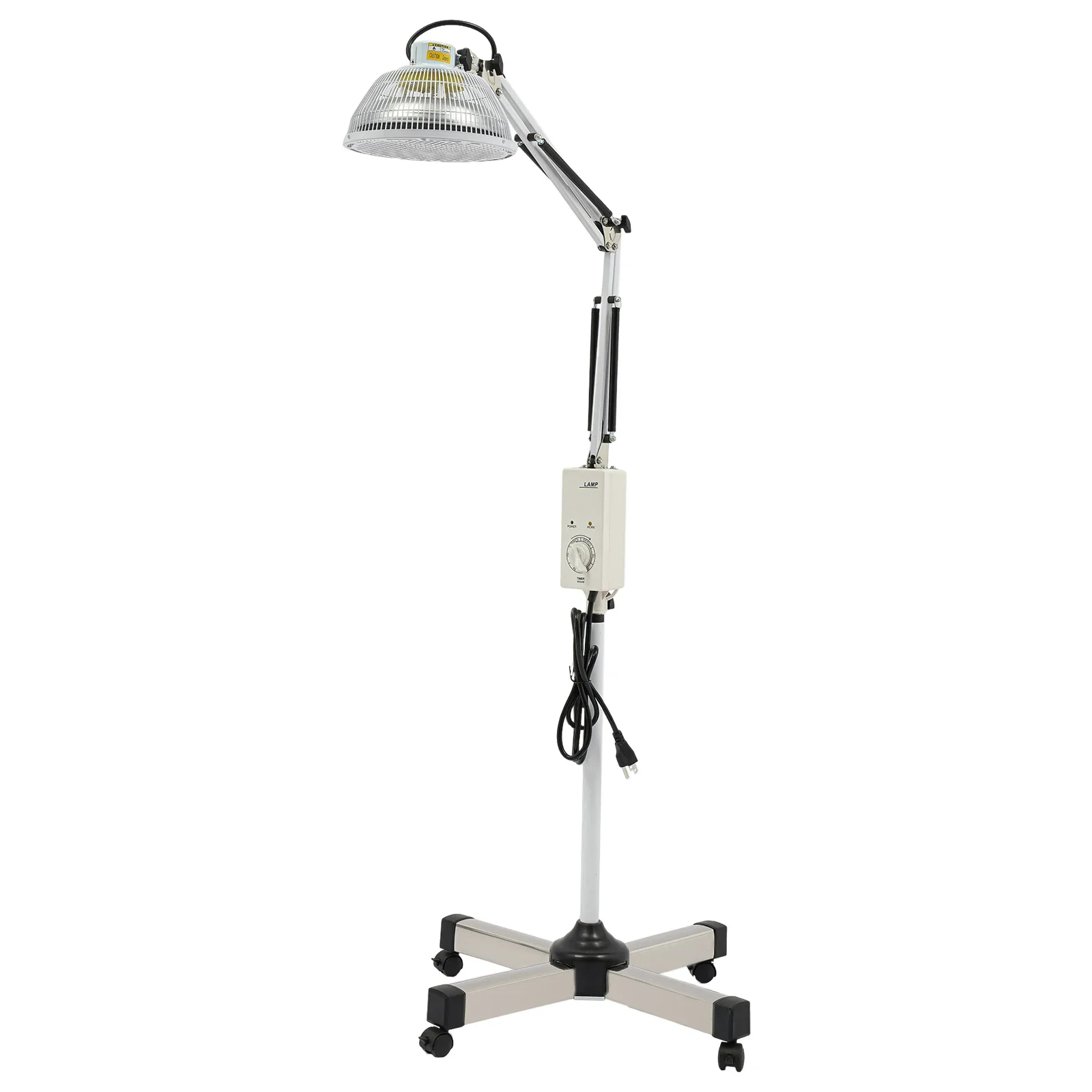 

250W Acupuncture Infrared Heat Therapy Mineral Lamp with Adjustable Height Heating Light, 360° Rotating Lamp Head, and T