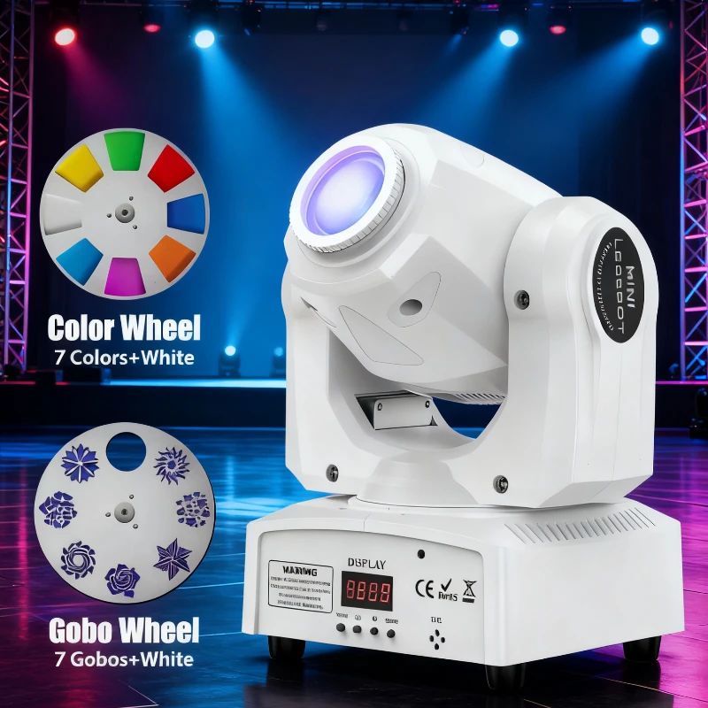 

10 Вт, 30 Вт, 60 Вт, профессиональный сценический светильник, светодиодный светильник с подвижной головкой, луч гобо, сценический эффект, освещение, DMX, проекционный свет с дистанционным управлением