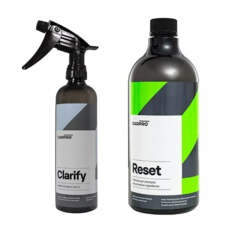 

Набор: Средство для мытья стекол автомобиля 500 мл + Интенсивный автошампунь 1 л для стекол и кузова с нанотехнологичными герметиками - Глубокая очистка, длительная защита