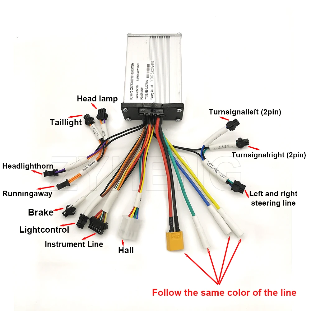 Z-920 6 Pin LCD Display With Accelerator Handle 48V 500W Controller For Kugoo M4 / CROSSER Т4 Electric Scooter Parts