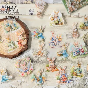 JIANWU Seri Kehidupan Peter Rabbit Kolase Bahan Lanskap Bunga Kelinci Lucu Stiker Hewan Peliharaan Alat Tulis Jurnal Kreatif 10 poster jessica rabbit penjualan terbaik - №