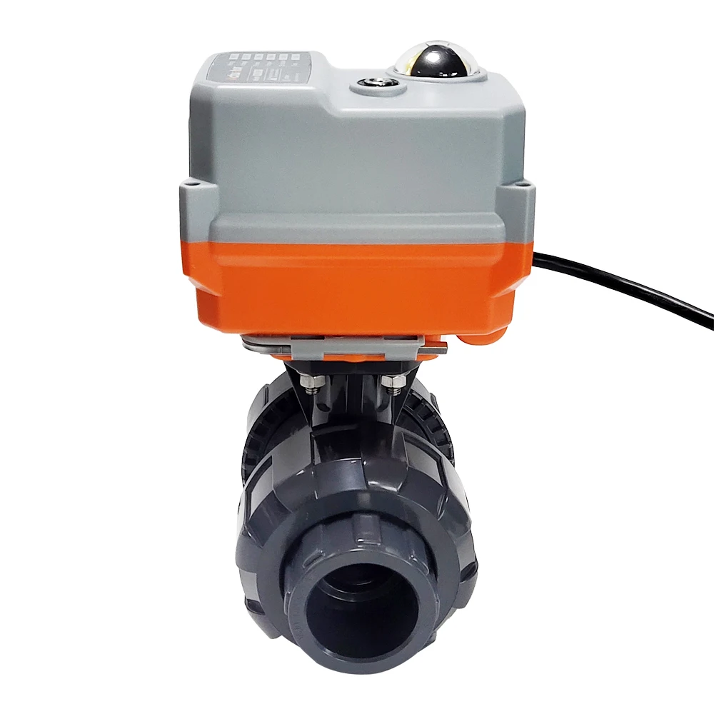 

DN15 Моторизованный клапан 20 Нм Привод Корпус из АБС-пластика ACDC24V или ACDC95-265V Бесщеточный двигатель с пружиной возврата с проводами обратной связи сигнала