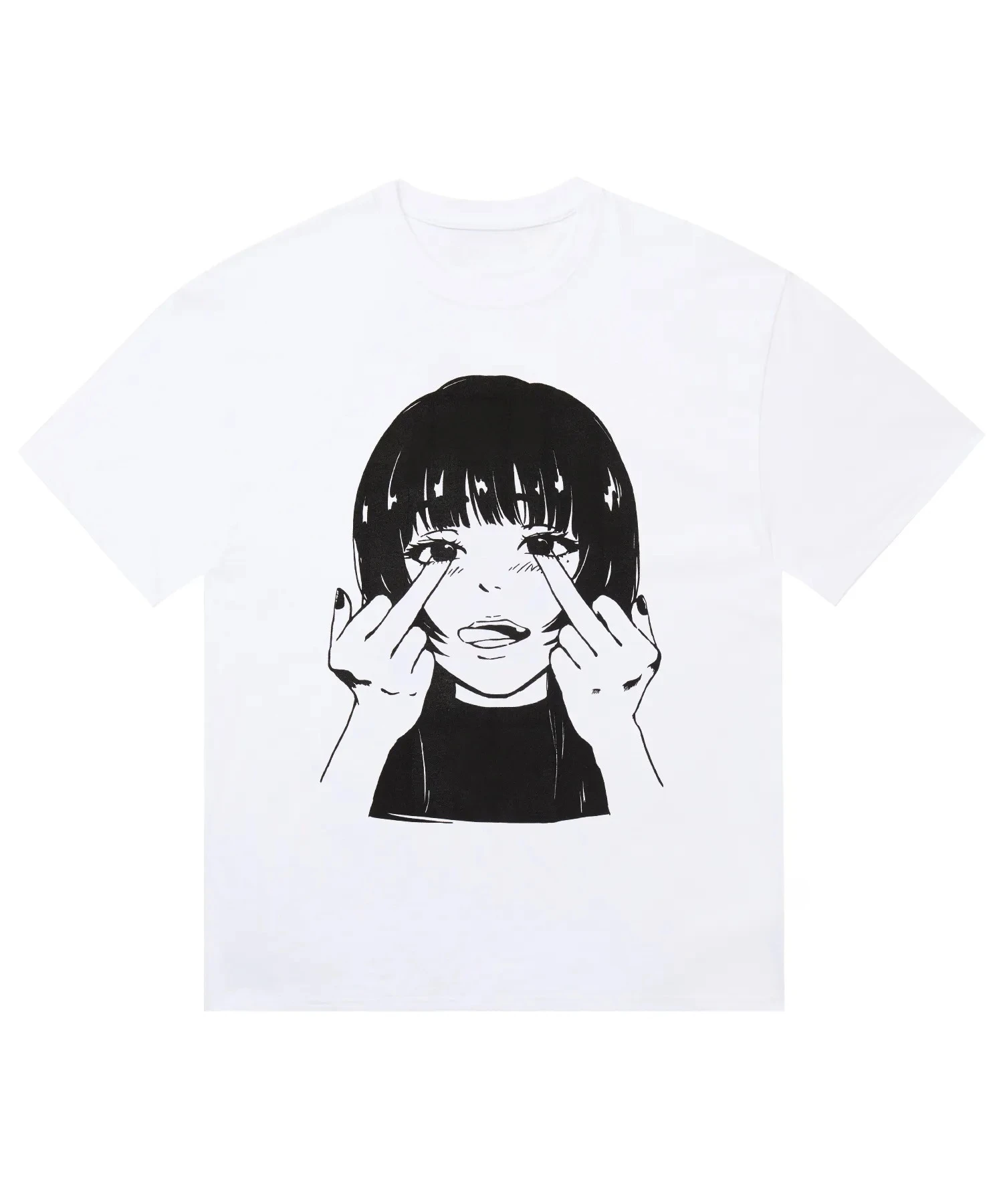 المرأة تي شيرت انمي ياباني قميص أنيمي عادية موضة قميص الصيف القطن تي شيرت الشارع الشهير Versized تنفس القمم