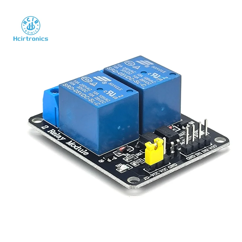 KY-019  5V 2 Channel Optocoupler Relay Module with Optocoupler Isolation