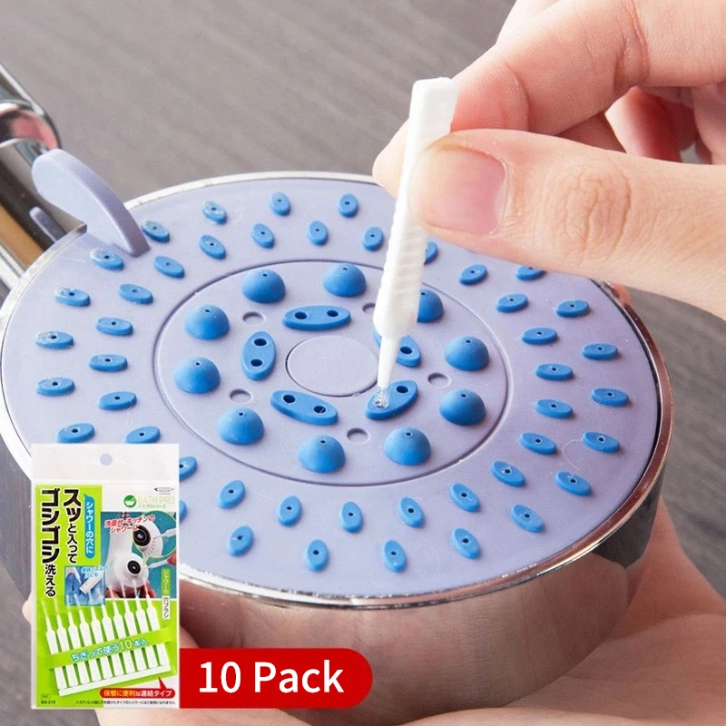 10pcs Nozzle Spout Brush Shower Head Cleaning Brush Small Hole Drill Brushes Cleaning Appliances Bathroom Accessories Gadgets