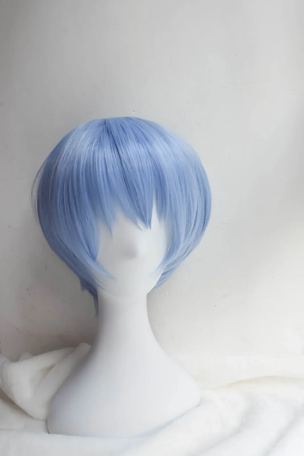 Popular beautiful Rei Ayanami Short Light Blue Cosplay Wig Party Wigs