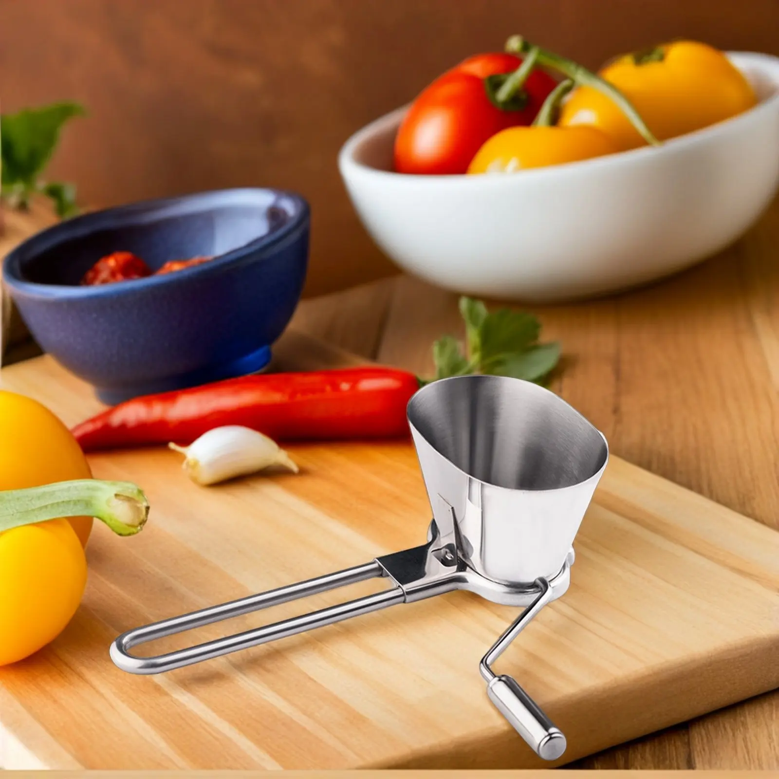 

Manual Stainless Steel Herb Chopper for Parsley Dill Rosemary Basil Garlic Ginger Peppers Vegetable Shredder Kitchen Tool