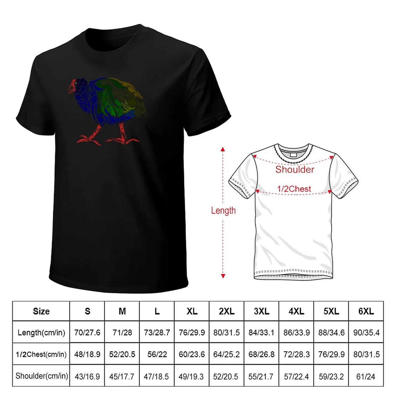Koru Takahe Bird - Native to New Zealand T-Shirt Holiday Simple Tee Shirt
