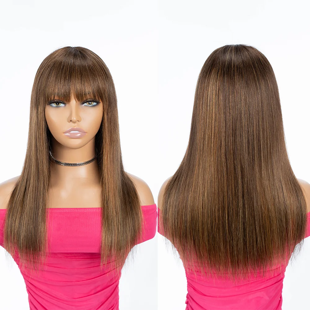 Рисунок 2 - Прямой коричневый парик с эффектом омбре