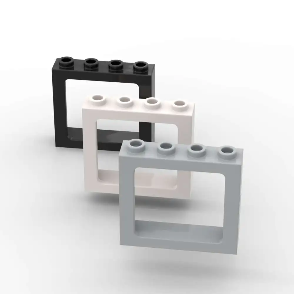 

Набор из 10 деталей MOC 4033: Окно 1x4x3, полые шипованные элементы, доска для дома, строительные блоки, детали для конструктора, игрушки DIY, подарки на день рождения для детей