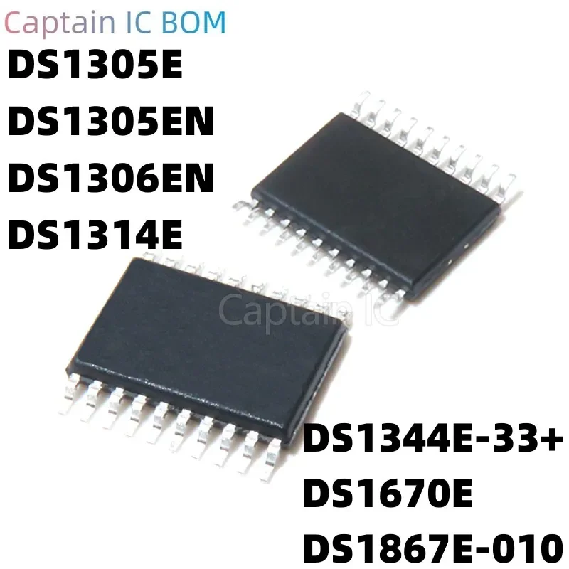 5PCS DS1305E+TR 1306EN 1314 1344E-33+ 1670 1867E-010 TSSOP20