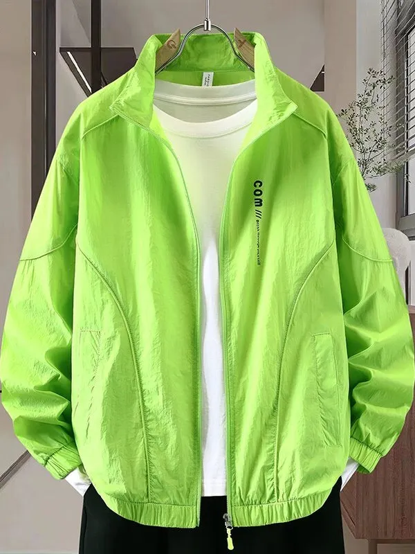 

Summer Thin Stand Collar UV Protection Clothes Cool Junior High School Students Teenagers Trendy Big Children Sunscreen Coat ...