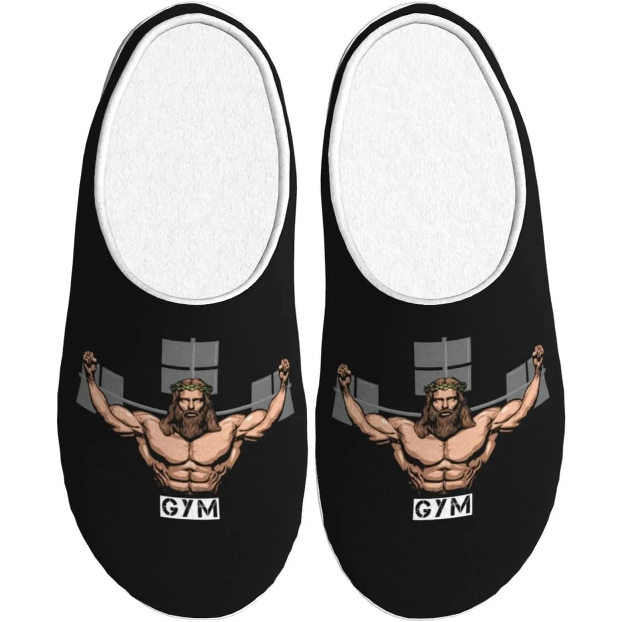 

Хлопковые тапочки для спортзала Иисуса, домашние и уличные тапочки для женщин/мужчин