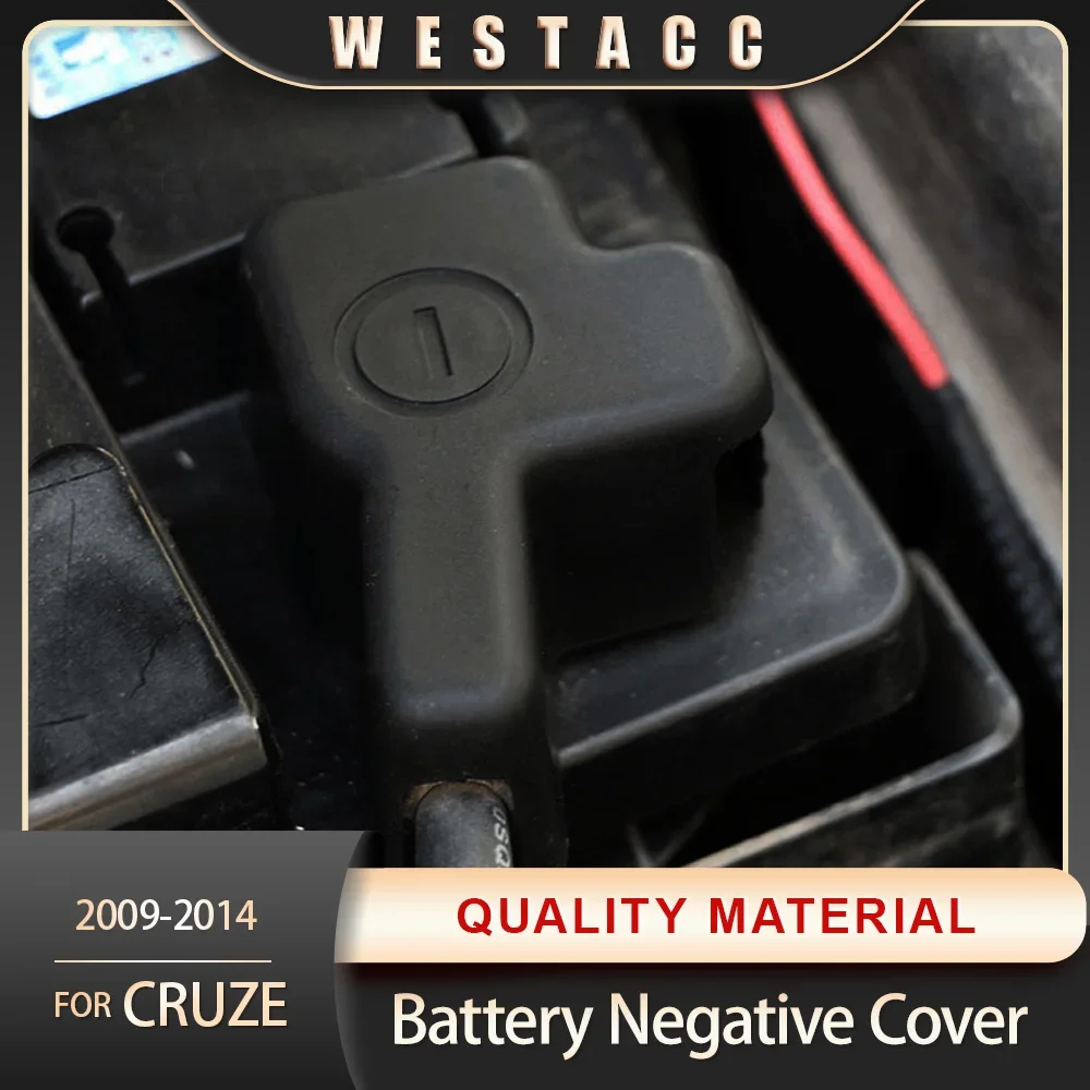 Car Battery Negative Cover for Chevrolet Cruze Sedan Hatchback 2009 - 2014 Engine Batteries Cap Anti-Rust Protector Accessories