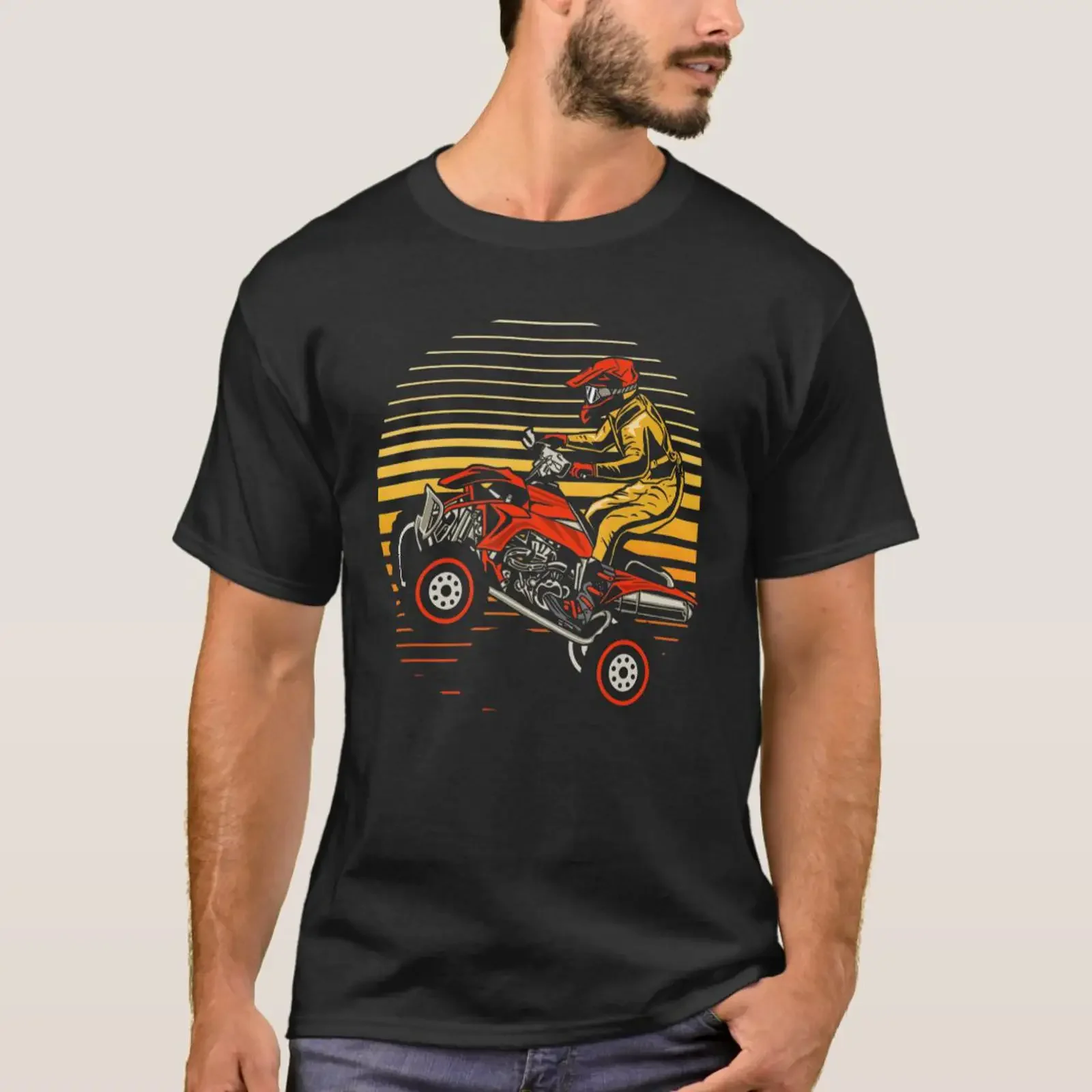 Atv Four Wheeler Quad Bike Retro Riding 1 T Shirt vintage Washed Soft streetwear Unisex graphic Slightly Stylish Stretched