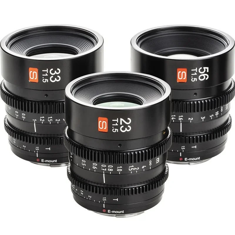 23Mm/33mm/56mm T1.5 Cinematic Lens for Sony E Micro Single Camera