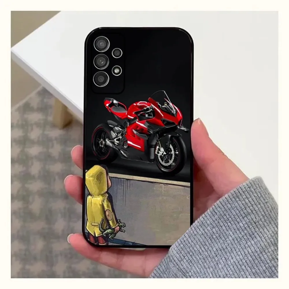 Motorcycle P-Panigale v4 Phone Case For Samsung Galaxy A20,A21s,A22,A31,A32,A52,A53,A72,73,A80,A91 D-DucatiEs Soft Black Cover