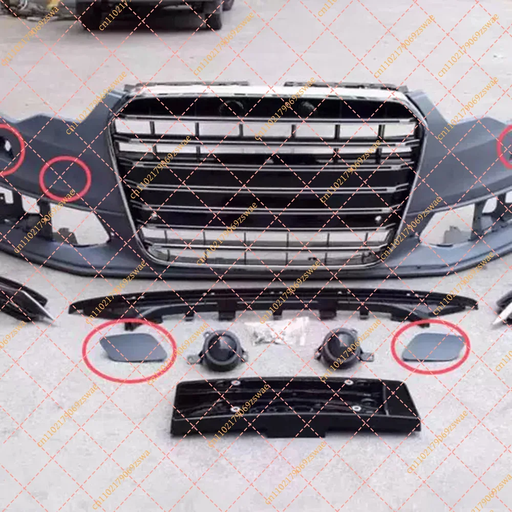 Car Front Bumper Headlight Washer Nozzle Cover For Audi A6 C7 S6 S-Line Tow Hook Hole Plug Cap Replacement Auto Accessories