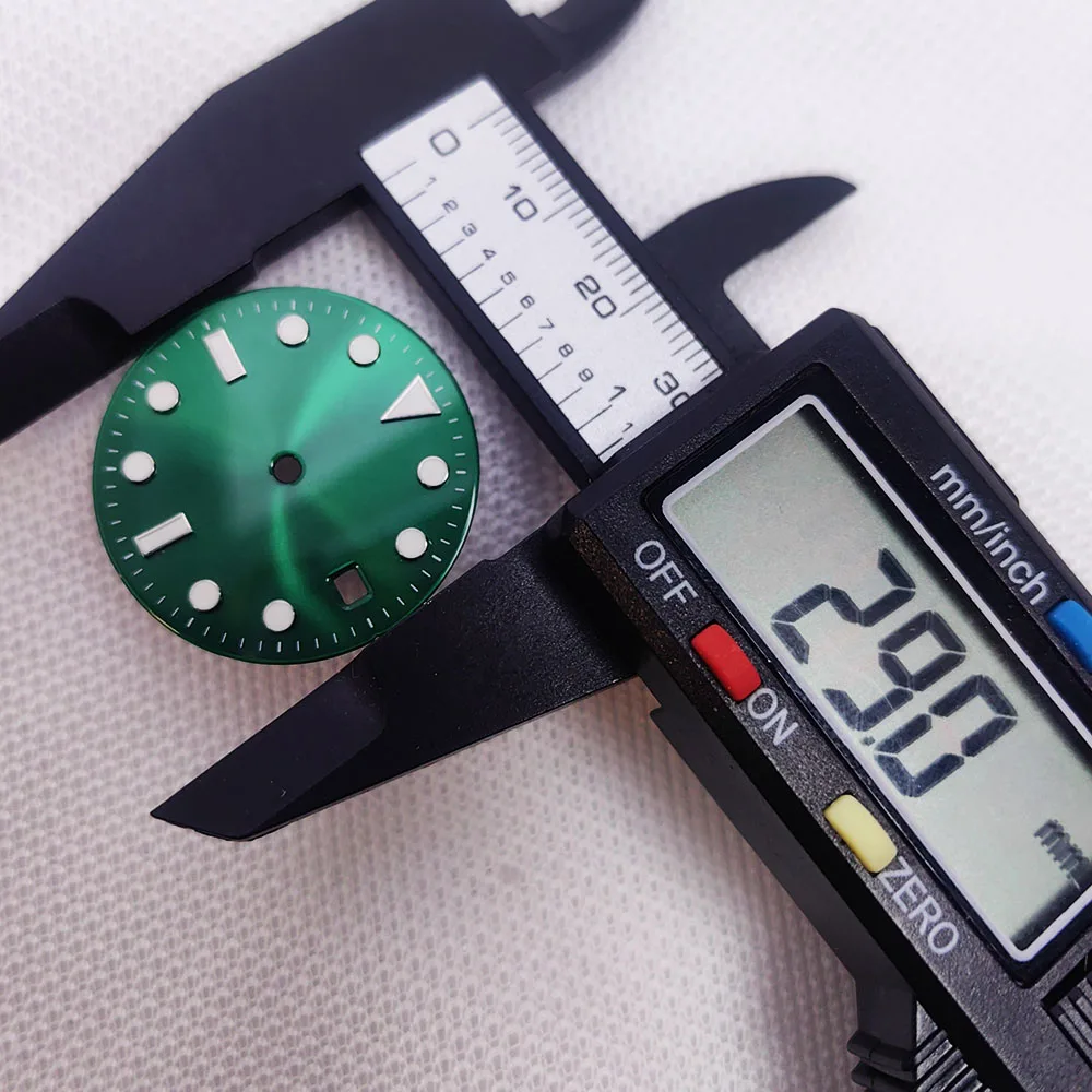 Светящийся циферблат 29 мм и светящиеся стрелки для NH34 NH35, автоматический механизм, 3 часа, циферблат, аксессуары в сборе