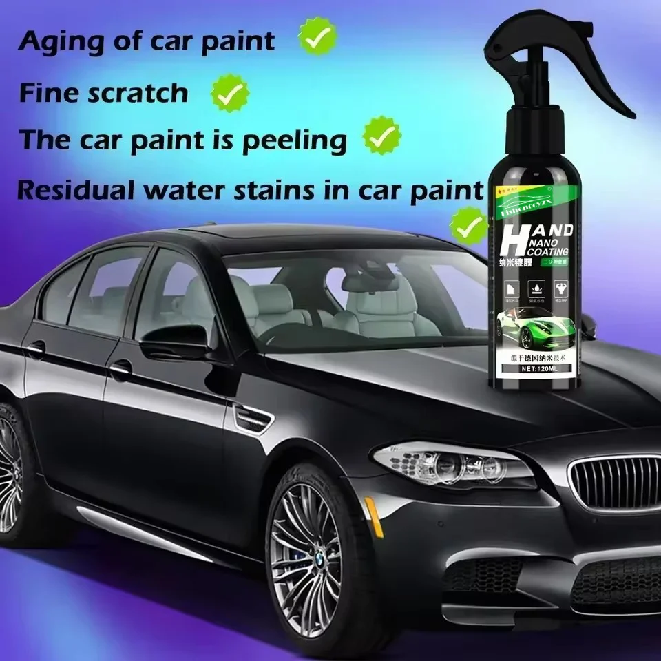 Nano Ceramic Car Coating Auto Detailing Products Liquid Spray Polish Wax Film Paint Care Protector Kit Accessories