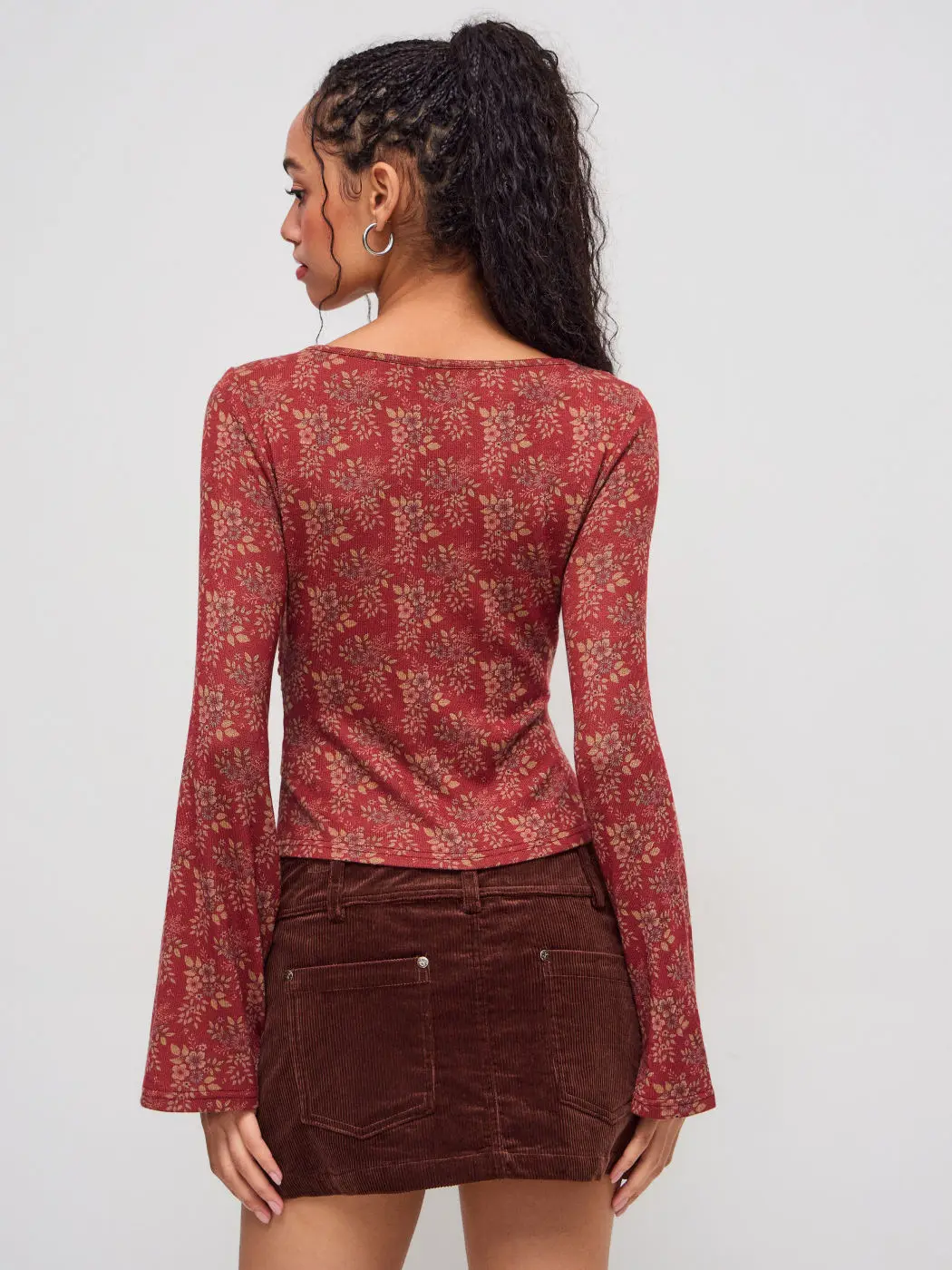 المرأة أزياء بلوزة عارضة فضفاضة طويلة الأكمام بلوزة عارضة سليم صالح الأزهار طباعة الخامس الرقبة قمم الخريف الربيع ملابس الشارع الشهير