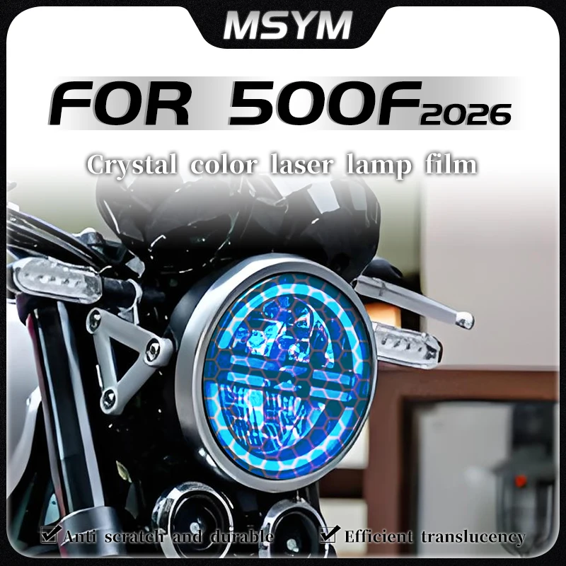 

ДЛЯ ZXMOTO 500F 500 F 500f 500 f 2026 Сотовая лазерная пленка прозрачная пленка для фар дымчатая черная пленка для заднего фонаря аксессуары