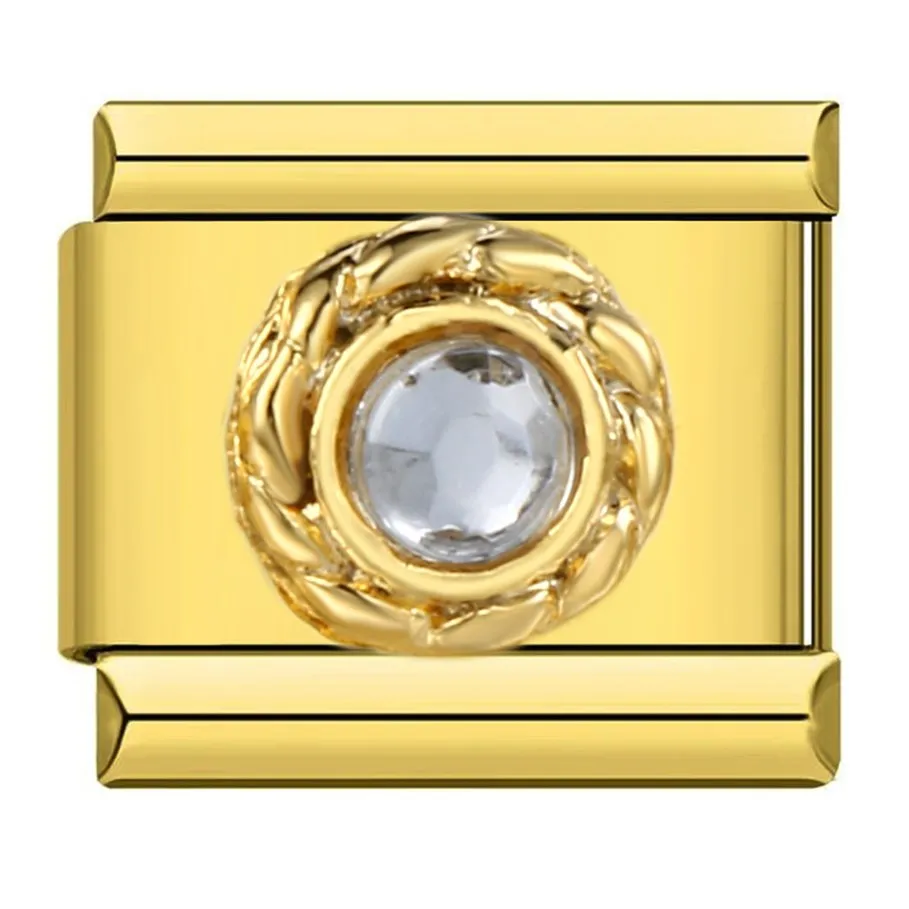 Bunte Zirkonia-Klassiker-Kreisglieder passend für 9mm Edelstahl-Armbänder, Schmuck zum Selbermachen. – Detail 5