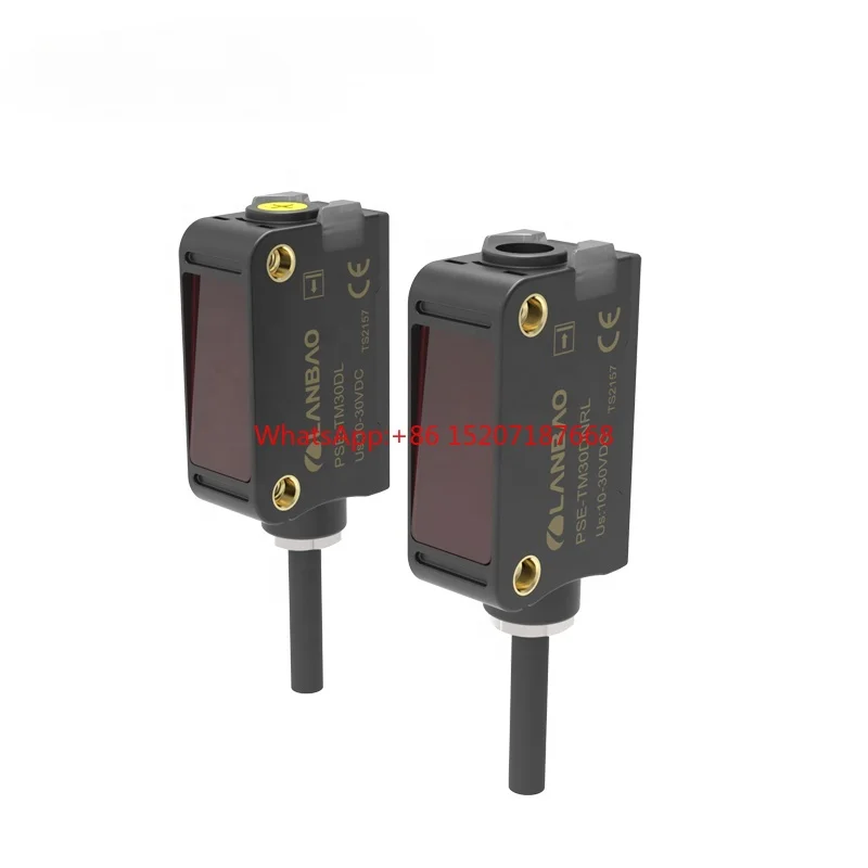 

LANBAO 10-30VDC NPN NO+NC Rated Distance 5m Laser Photoelectric Sensor