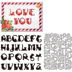 Cat Alphabet Cutting Dies for DIY Scrapbooking Metal Cat Letter Cut Dies Artist Die Cuts for Card Making Embossing Photo Album
