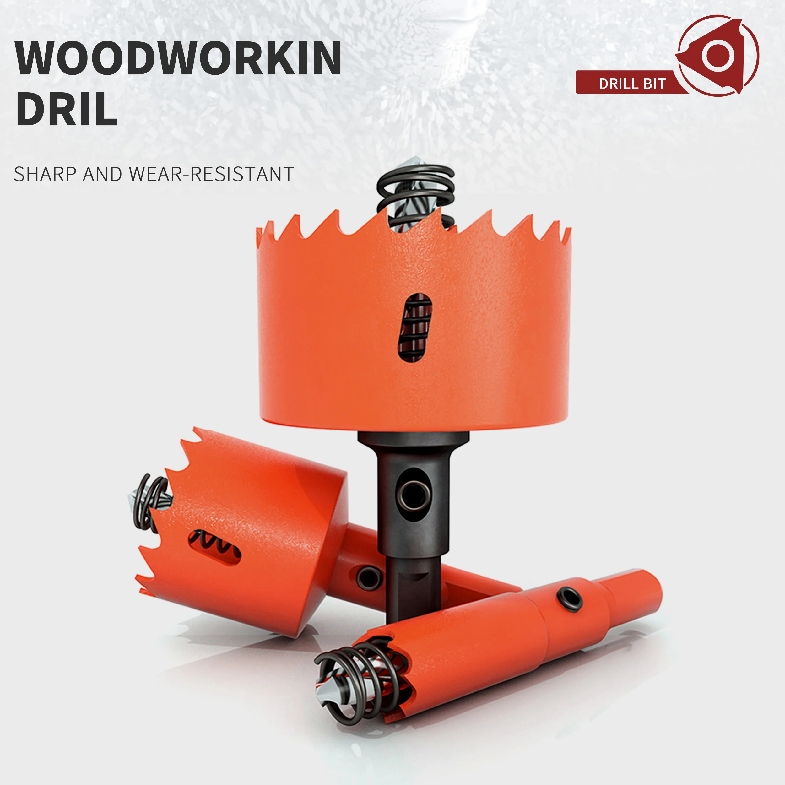 High-quality Hole Opener Woodworkingboard Punching Bimetal Iron Gypsum Board PVC Plastic Downlight Multi-functional Opener Drill