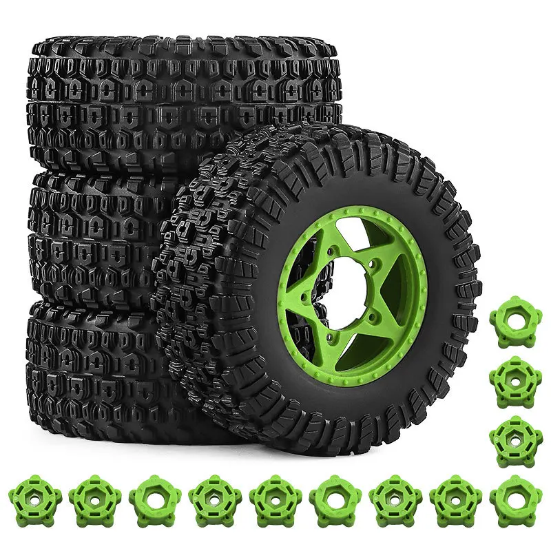 1/10 ショートコースタイヤ 12 14 17mm ヘックスフィット ARRMA Traxxas Slash Senton Rustler Team Associated RC トラック