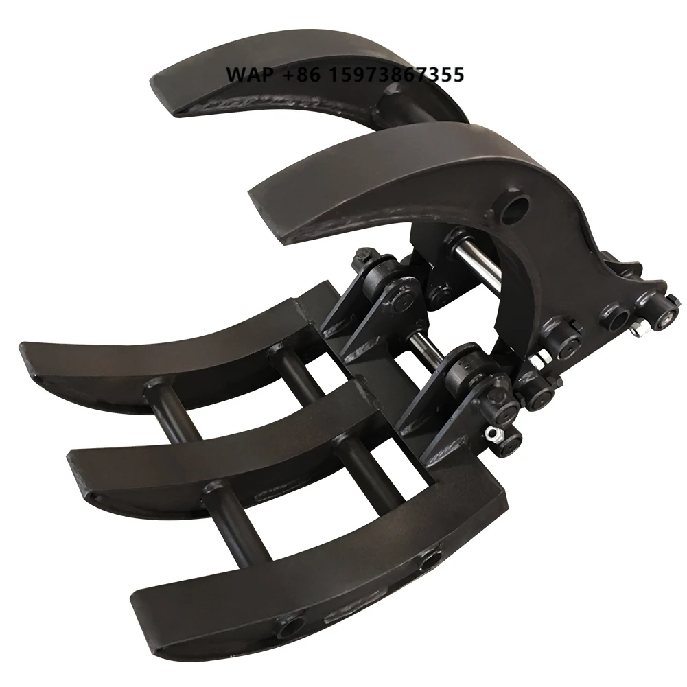 1ton 1.5ton 1.8ton 2ton Mini Excavator Attachments Grapple for Mini Excavator