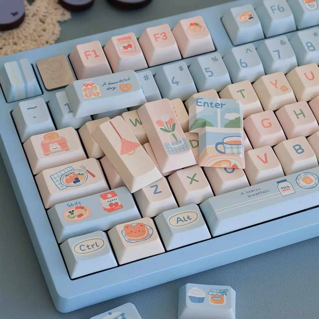 Alice Keycaps 154 Keys Theme Keycap Cute Customization Cherry Pbt Mechanical Keyboard Cap Ansi Layout Keycap for MX Switch