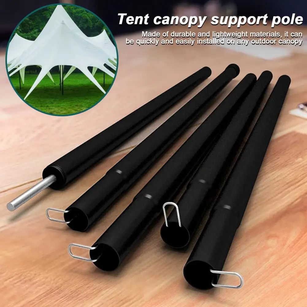 Quick Setup Tent Poles Hiking Tent Pole Kit Heavy Duty Metal Canopy Support Pole Set for Outdoor Activities 10 for Beach