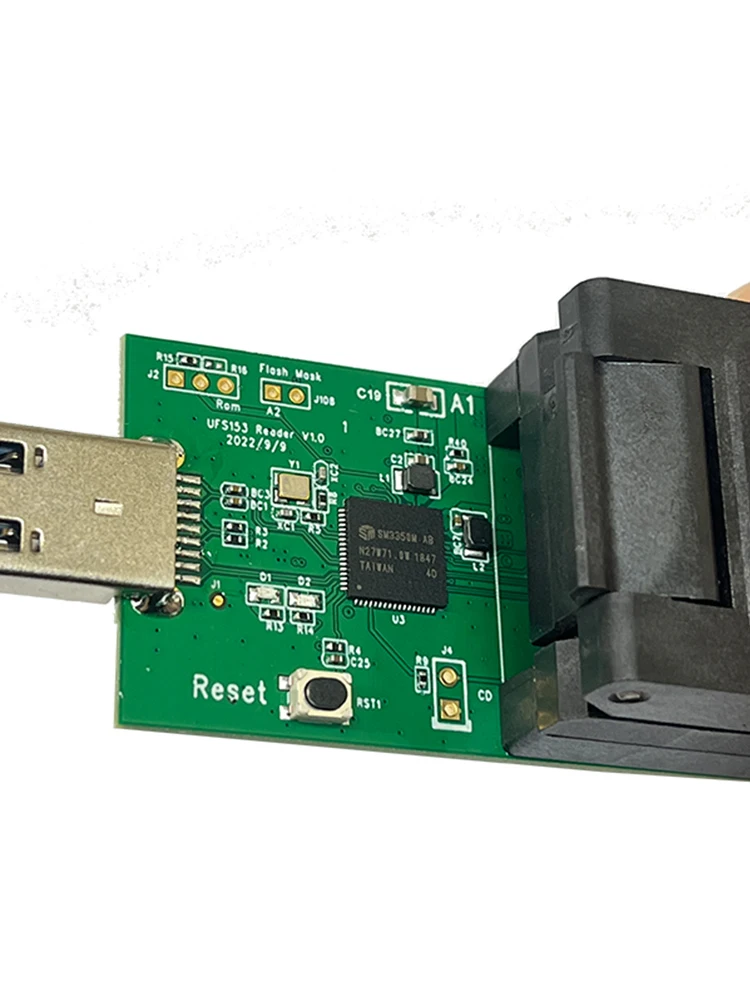 UFS153 para USB3.0 Test Stand, Controle principal SM3350, 153 Chip Burning Test, Envelhecimento IC SOCKET