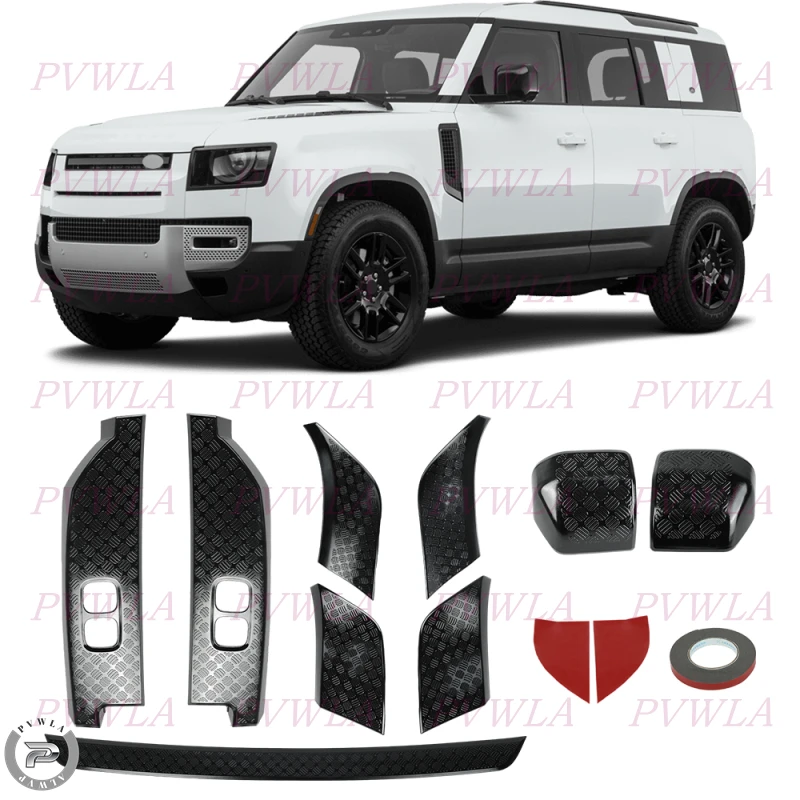 

Для Land Rover Defender 90 110 130 2020-2025: Комплект защитных накладок на корпус зеркала заднего вида от царапин