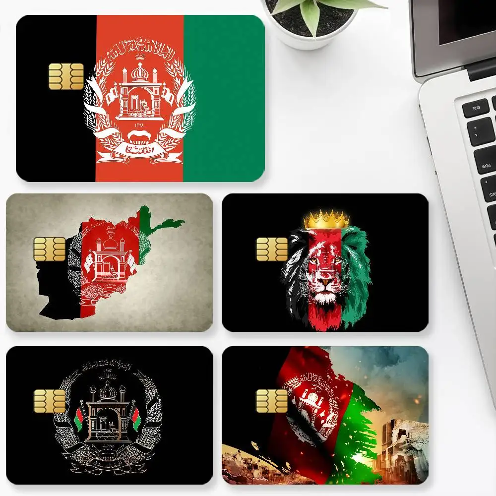 Afghan Afghanistan Credit Card for Bank Debit Decorative Protection 4PCS Anti-scratch Waterproof Stickers Bus Subway Library