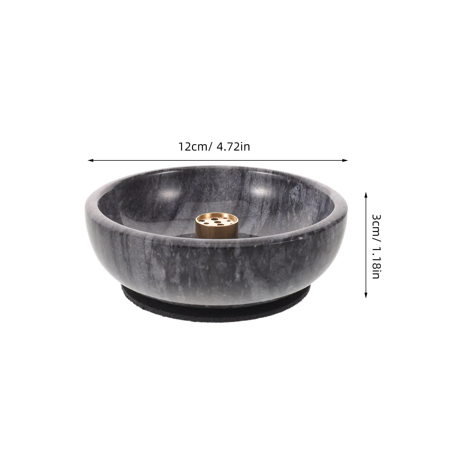 Decorative Marble Incense Burner Tray Inverted Design for Incense Sticks Candles Sage Palo Santo Burning Aromatherapy Room